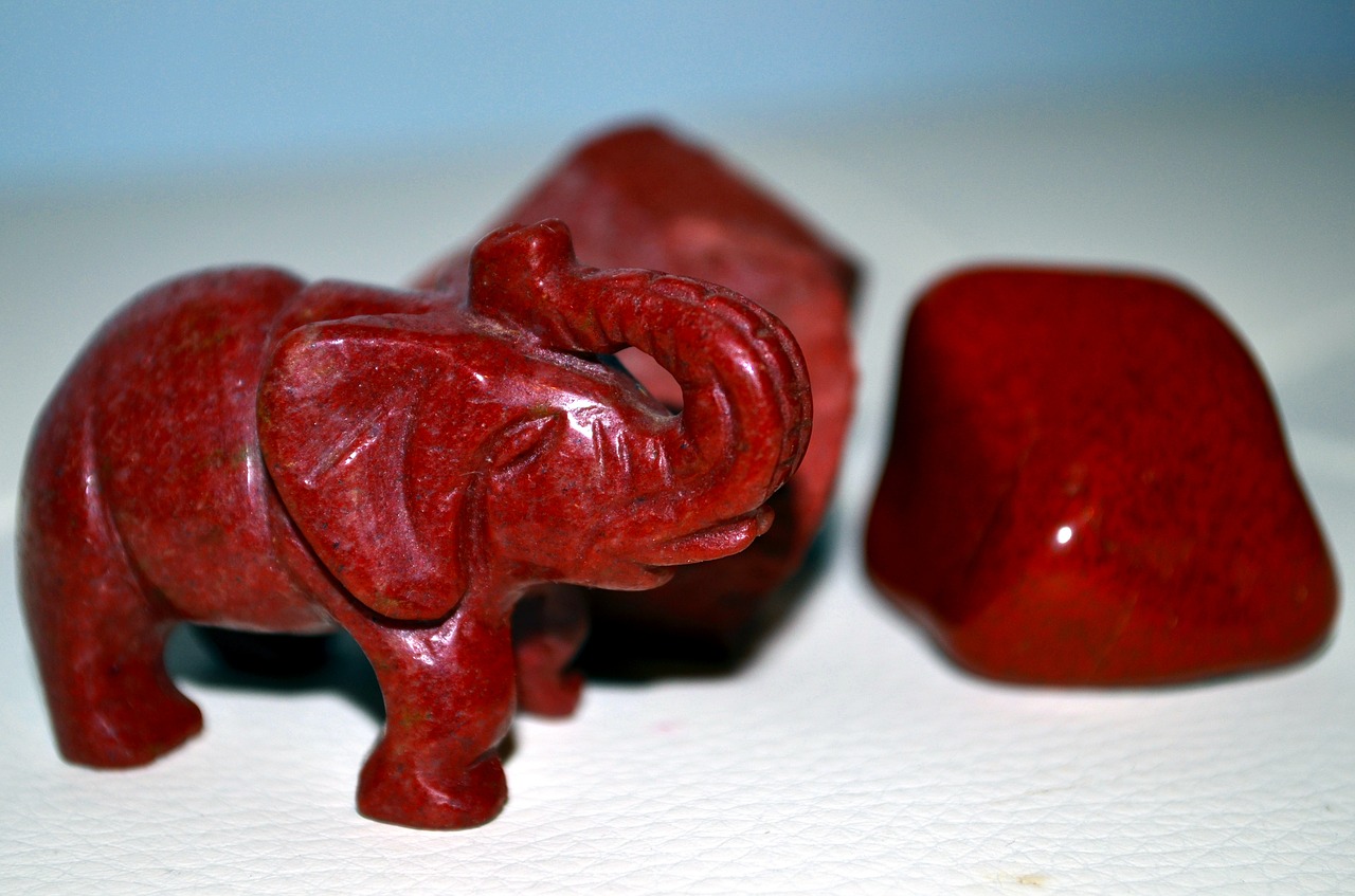 red jasper elephant stones free photo