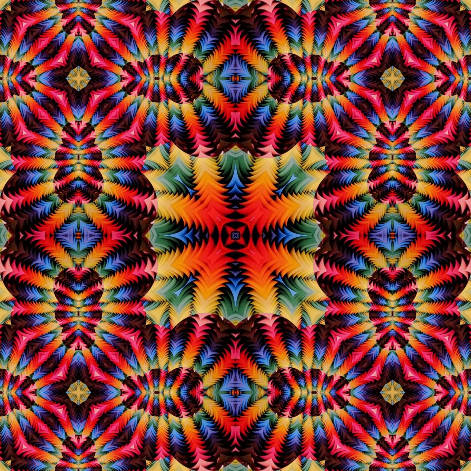 wallpaper red kaleidoscope free photo