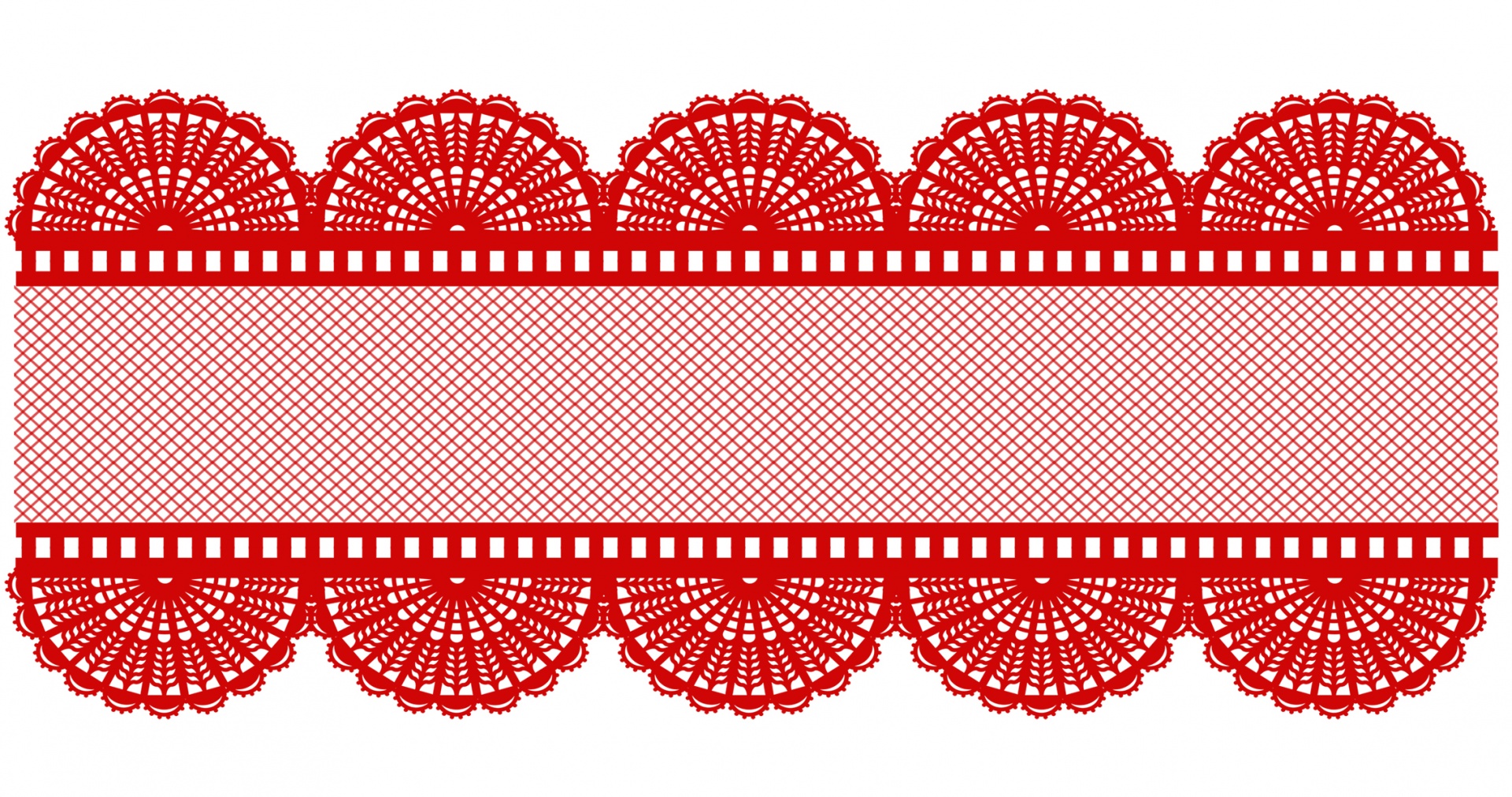 lace red border free photo