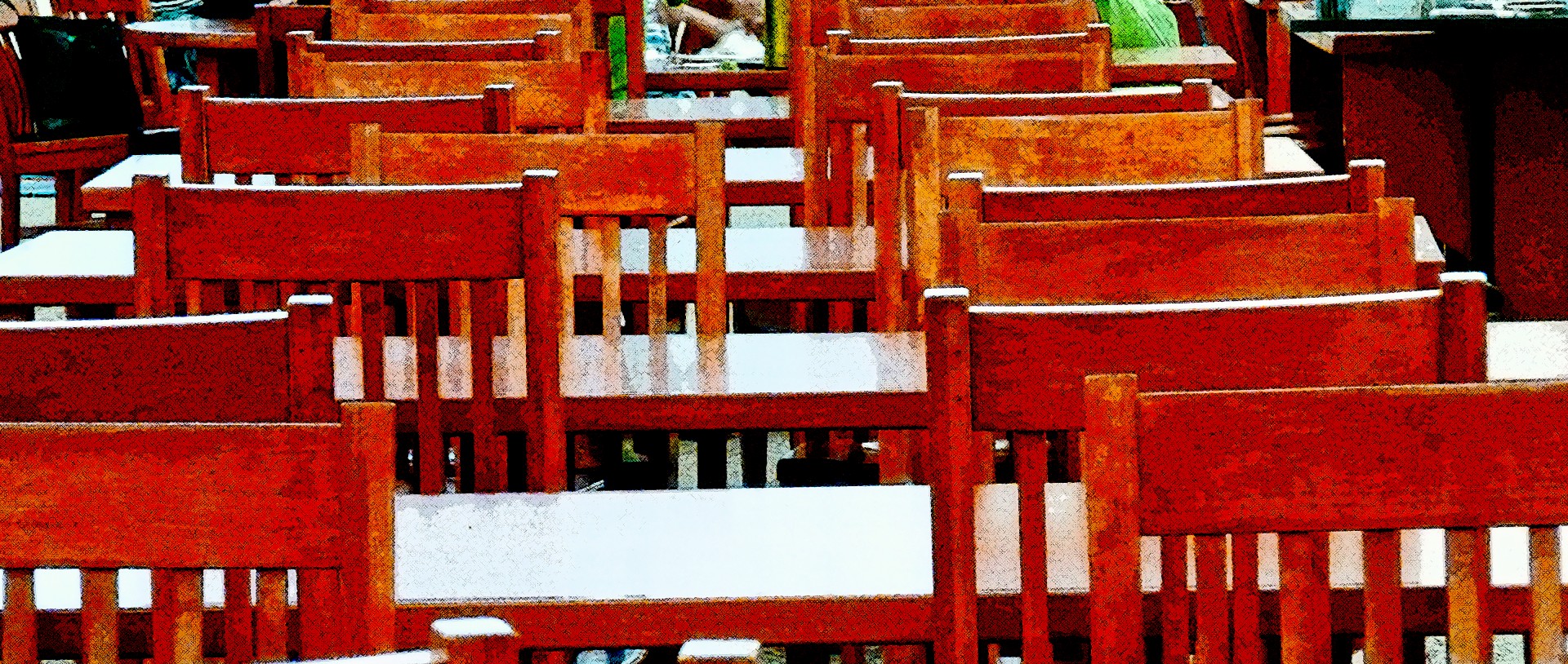 empty red chairs free photo