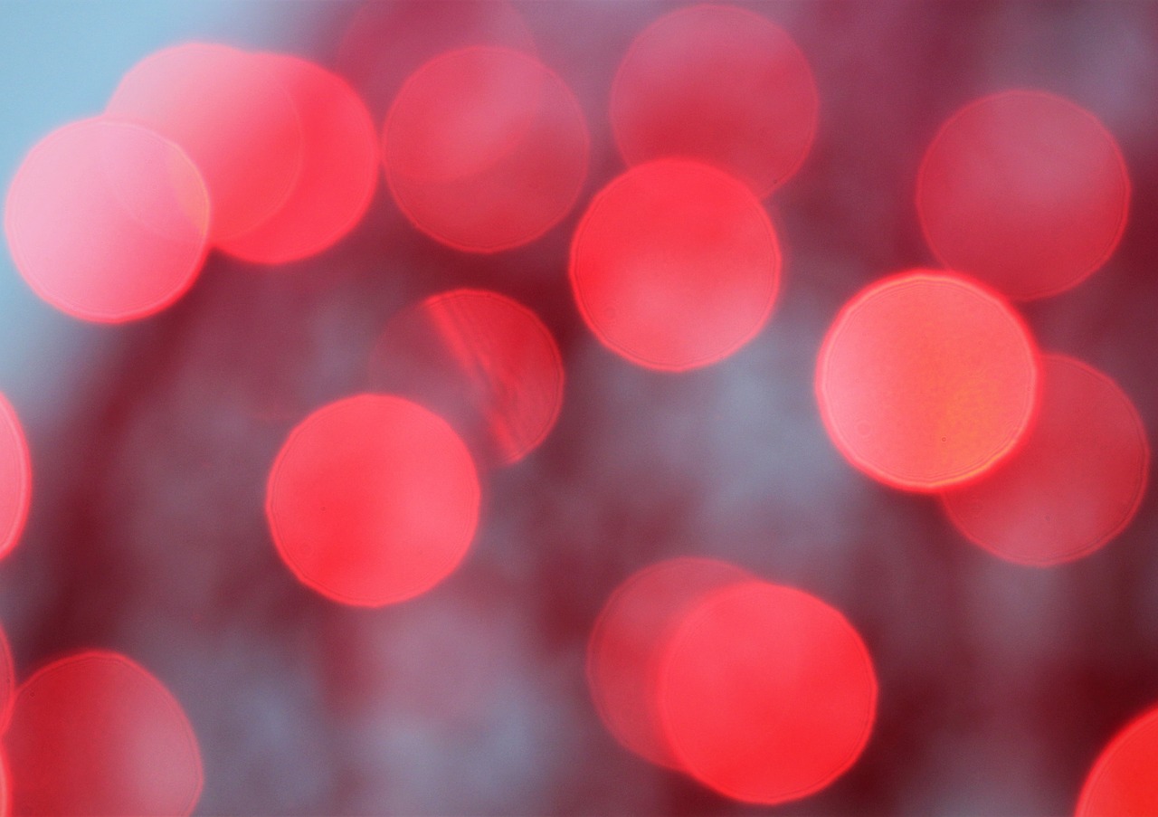 red lights  decoration  colorful free photo