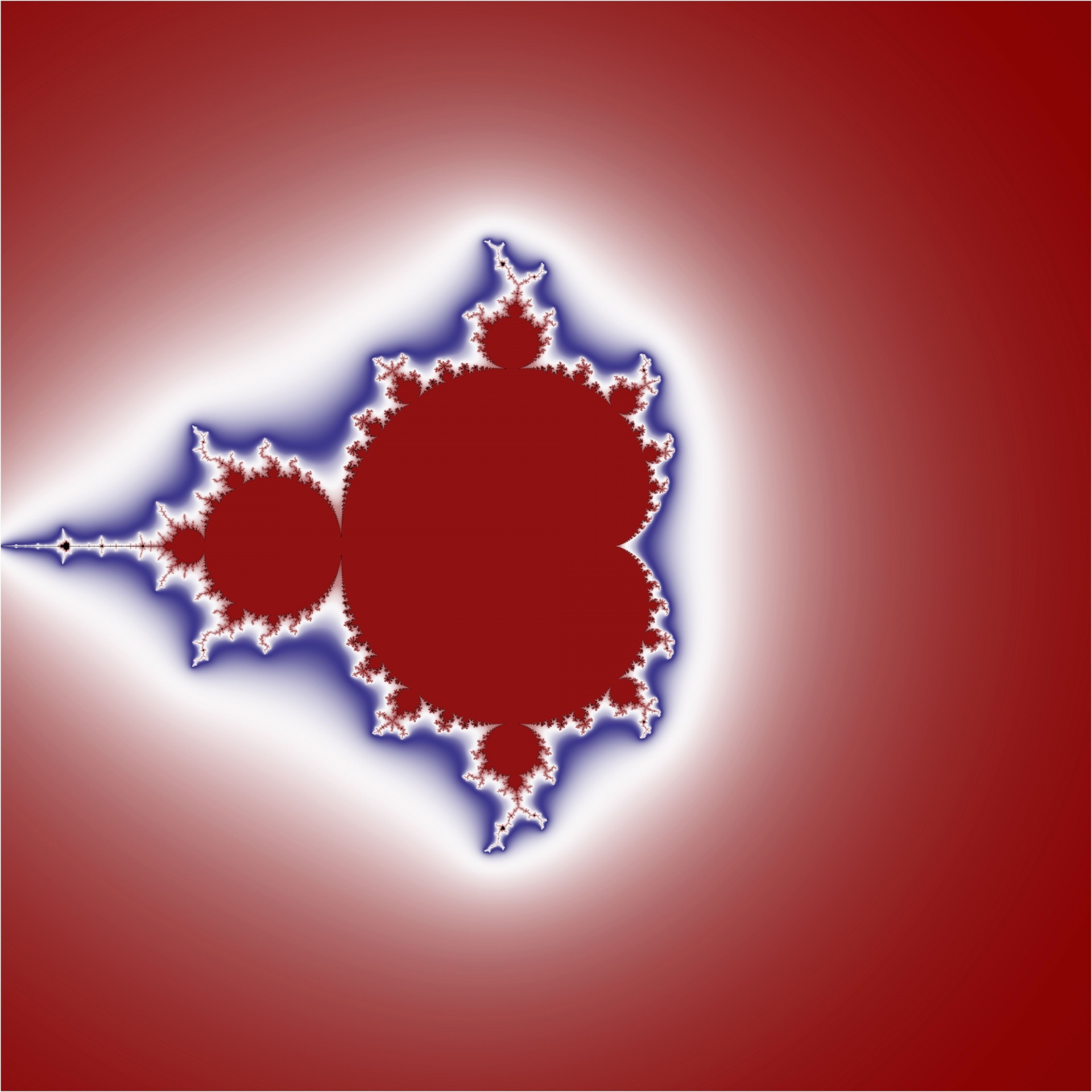 red mandelbrot abstract free photo