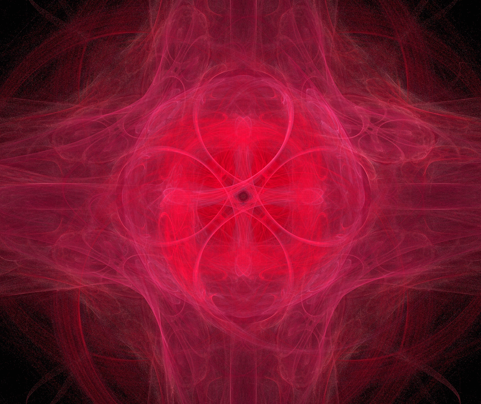 fractal red red on red free photo