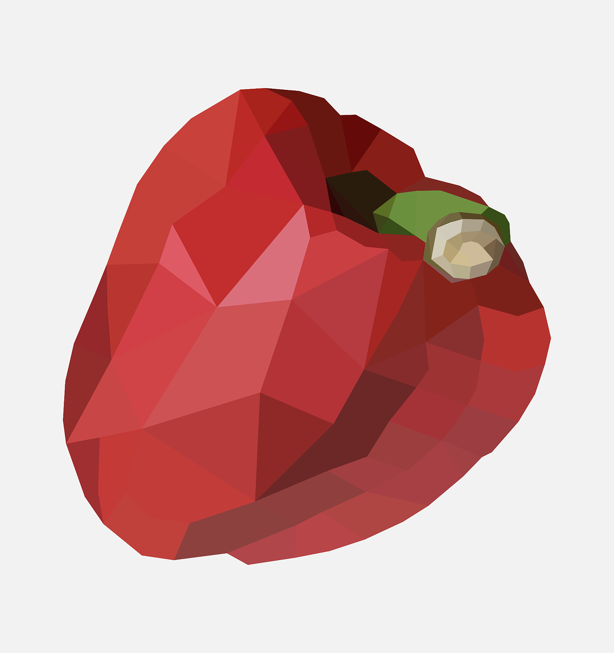red pepper large red pepper photo illustration polygon free photo