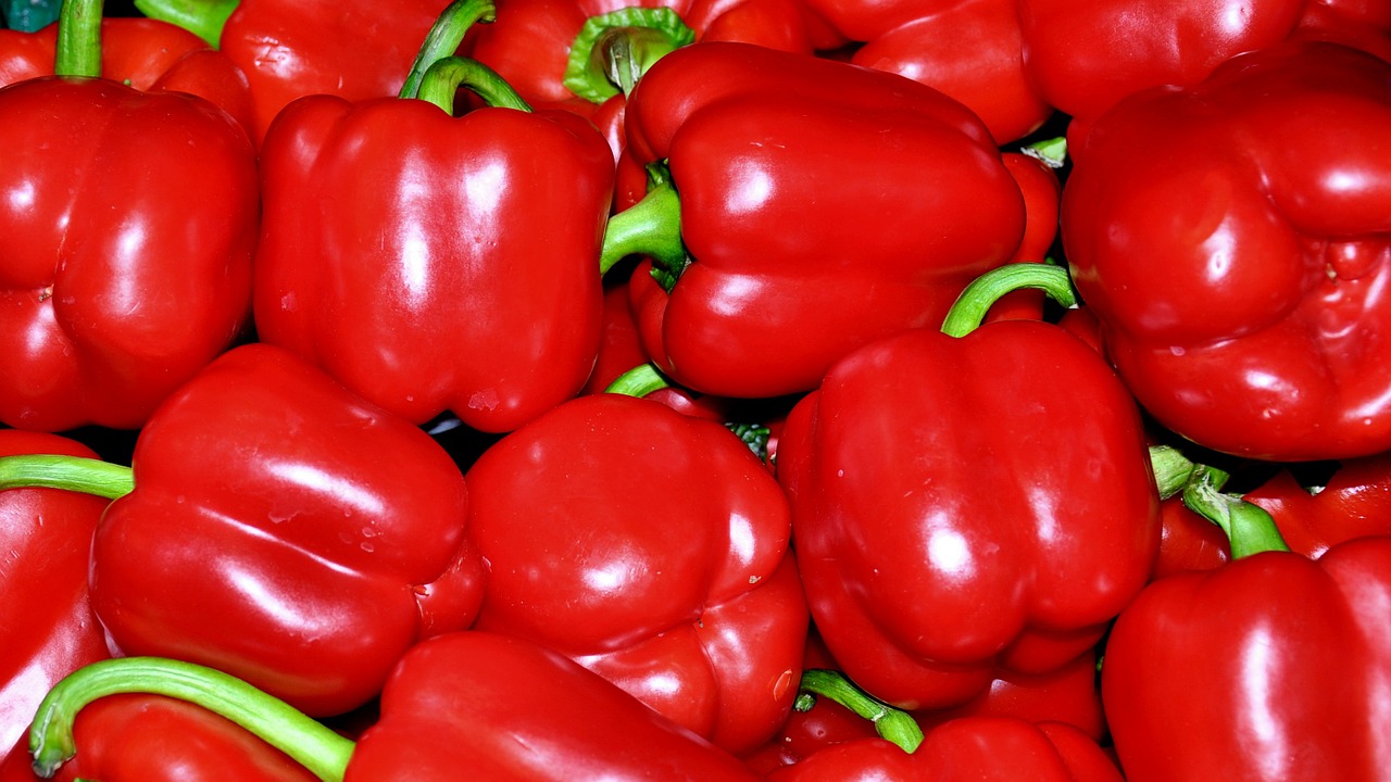 red peppers food vegetables free photo