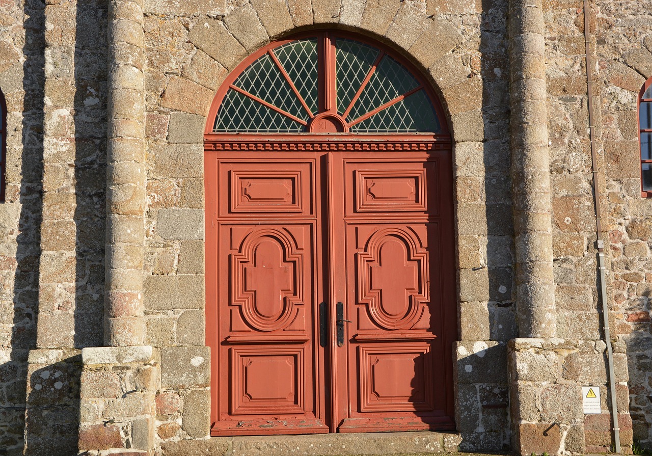 red portal church religious monuments free photo