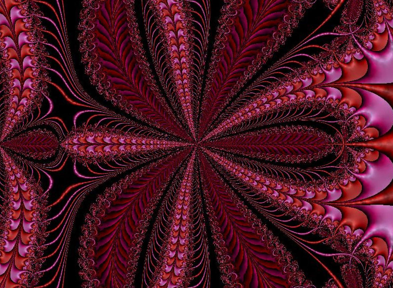 red fractal red ribbon effect free photo