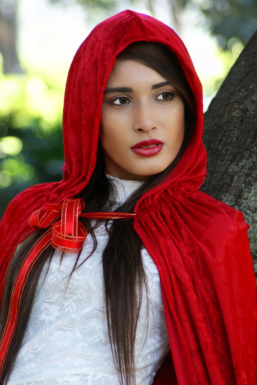 red riding hood girl hood free photo