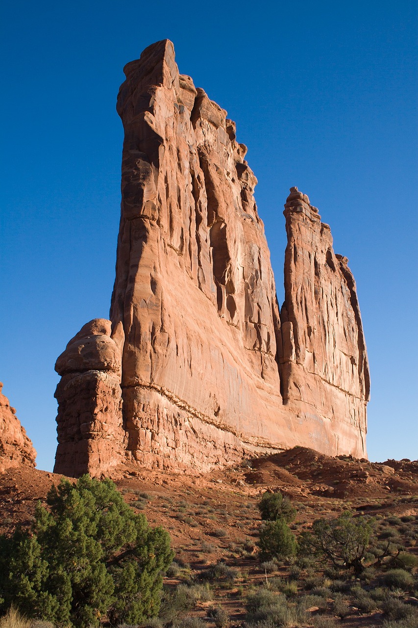 red rock park landscape free photo