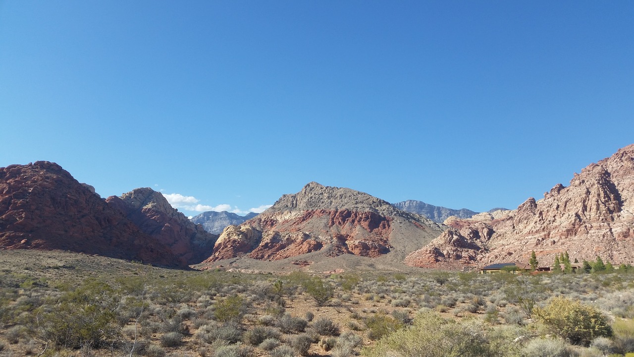 red rocks dessert las vegas free photo