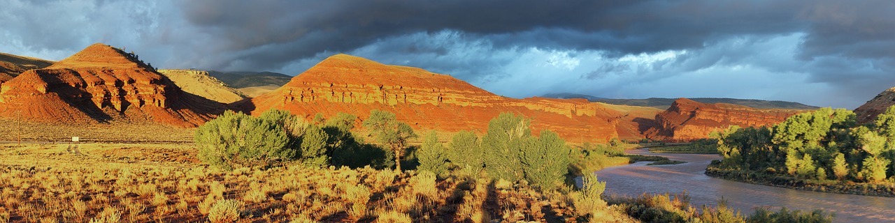 red rocks sunrise landscape free photo