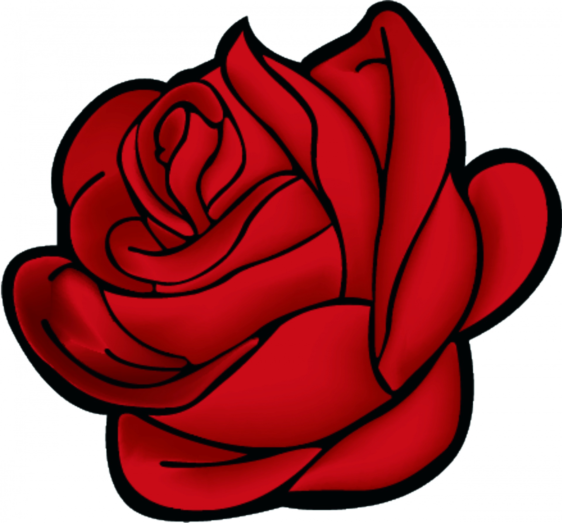 Детские розочки. Розы мультяшные. Красный цветок. Шаблон розы.