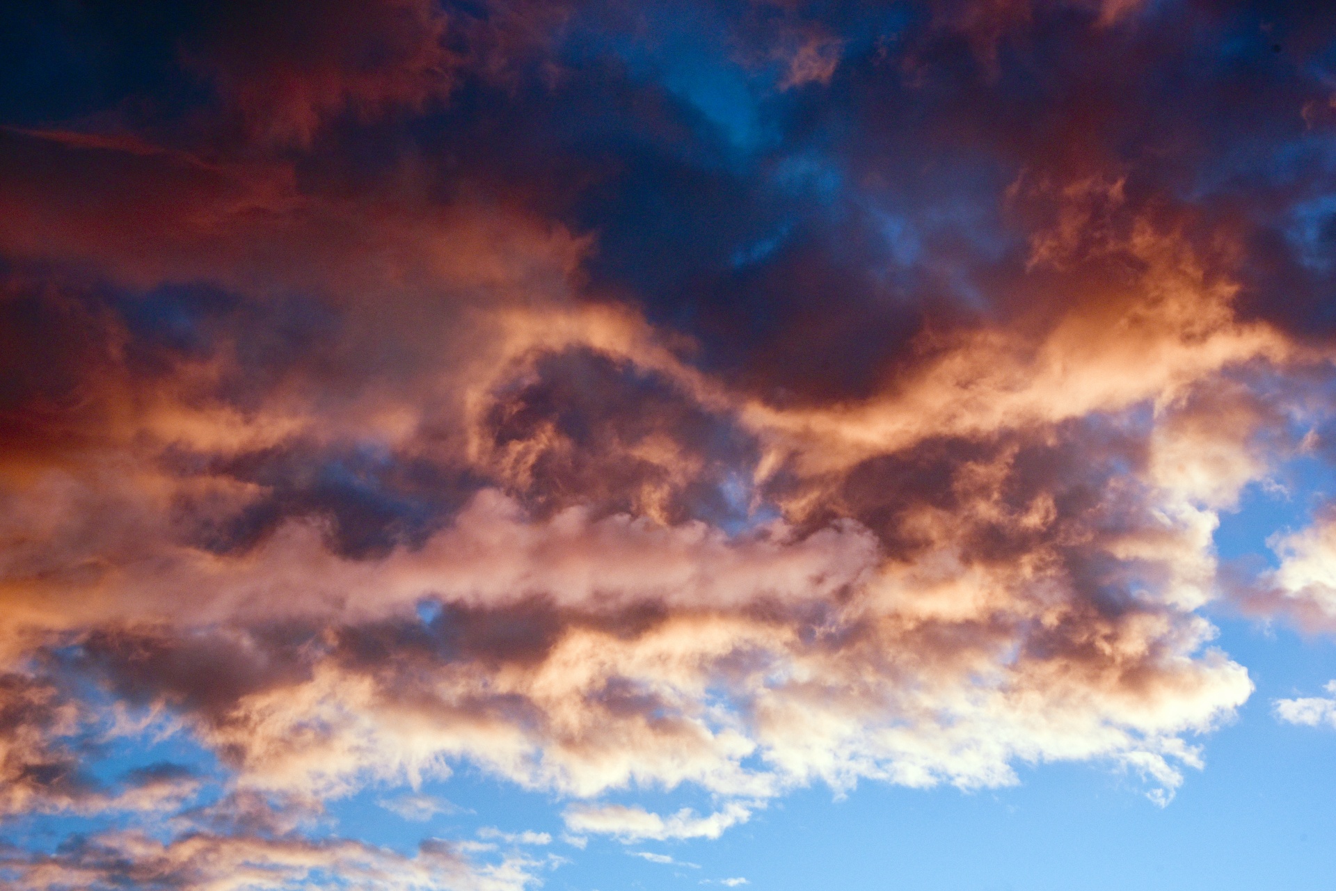 sky red clouds free photo