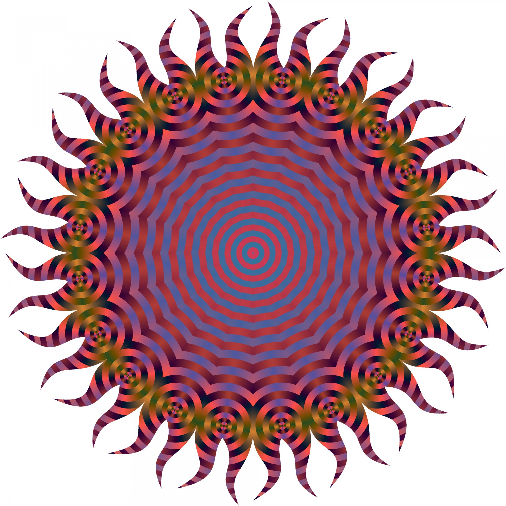 red spiral symbol free photo
