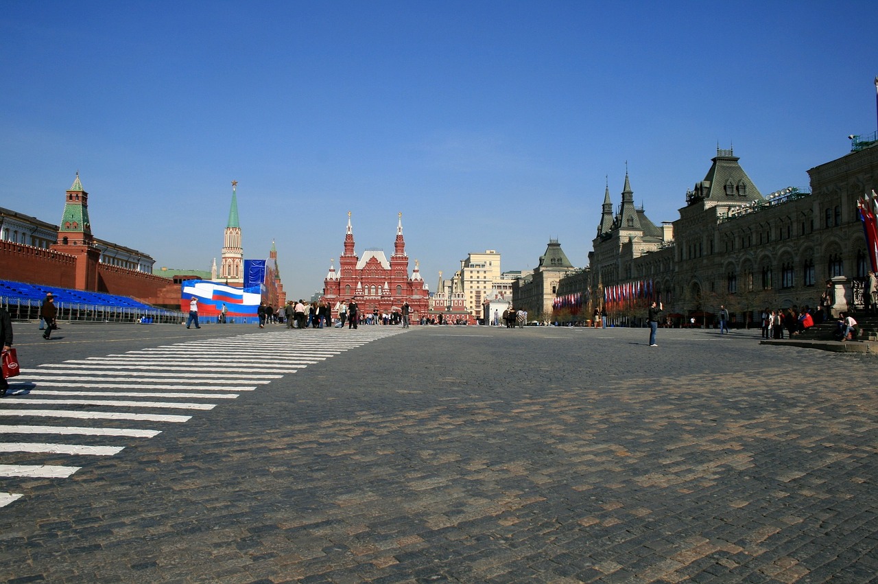 red square moscow paving free photo