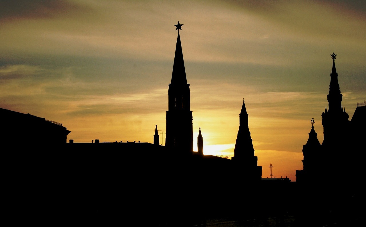 red square historic buildings skyline free photo