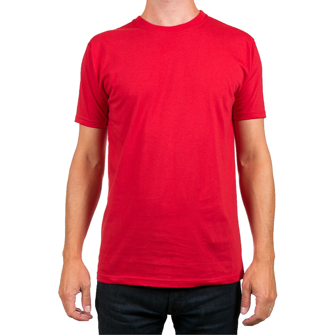 t-shirt red man free photo