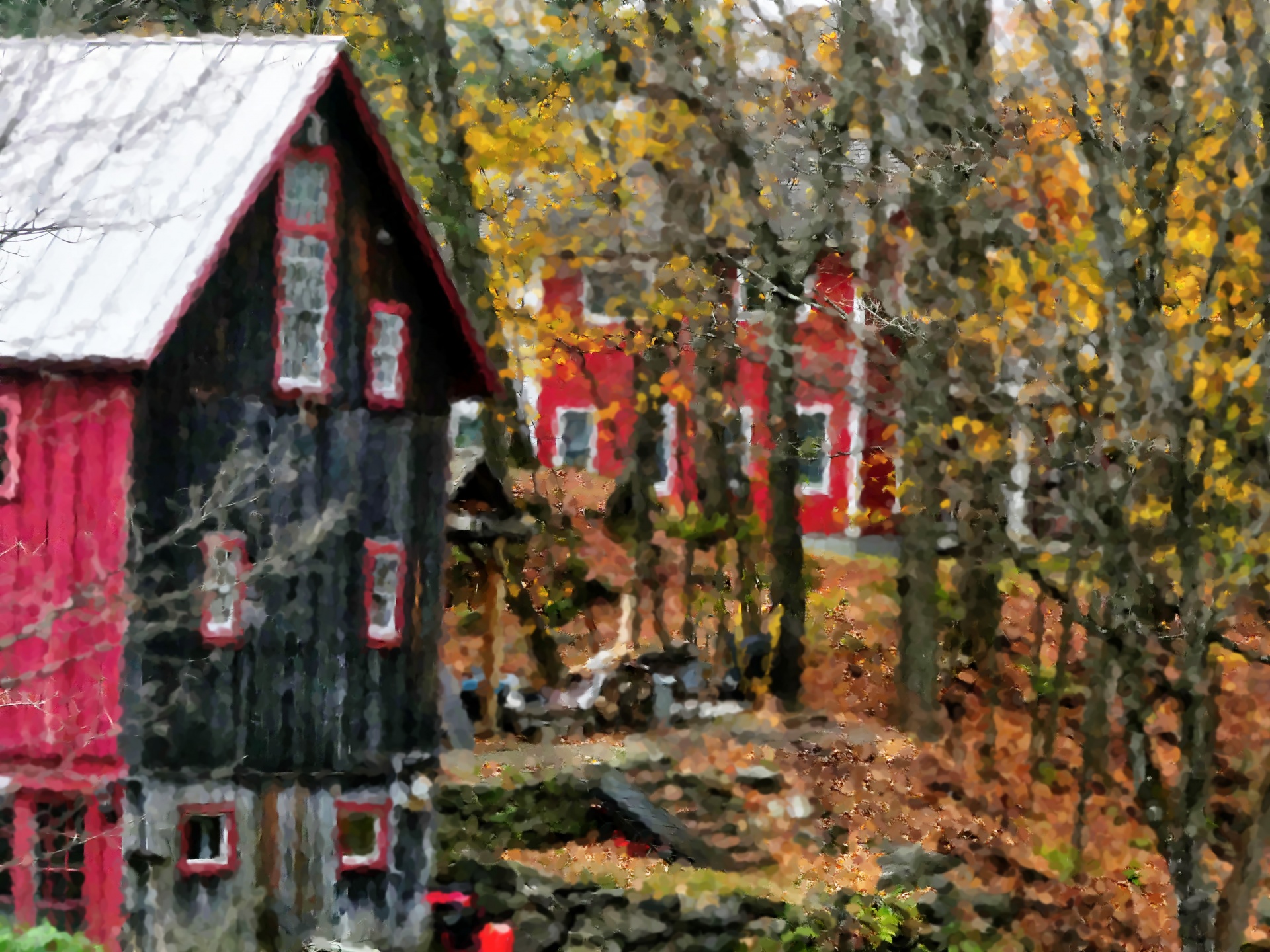 cabin cabins red free photo