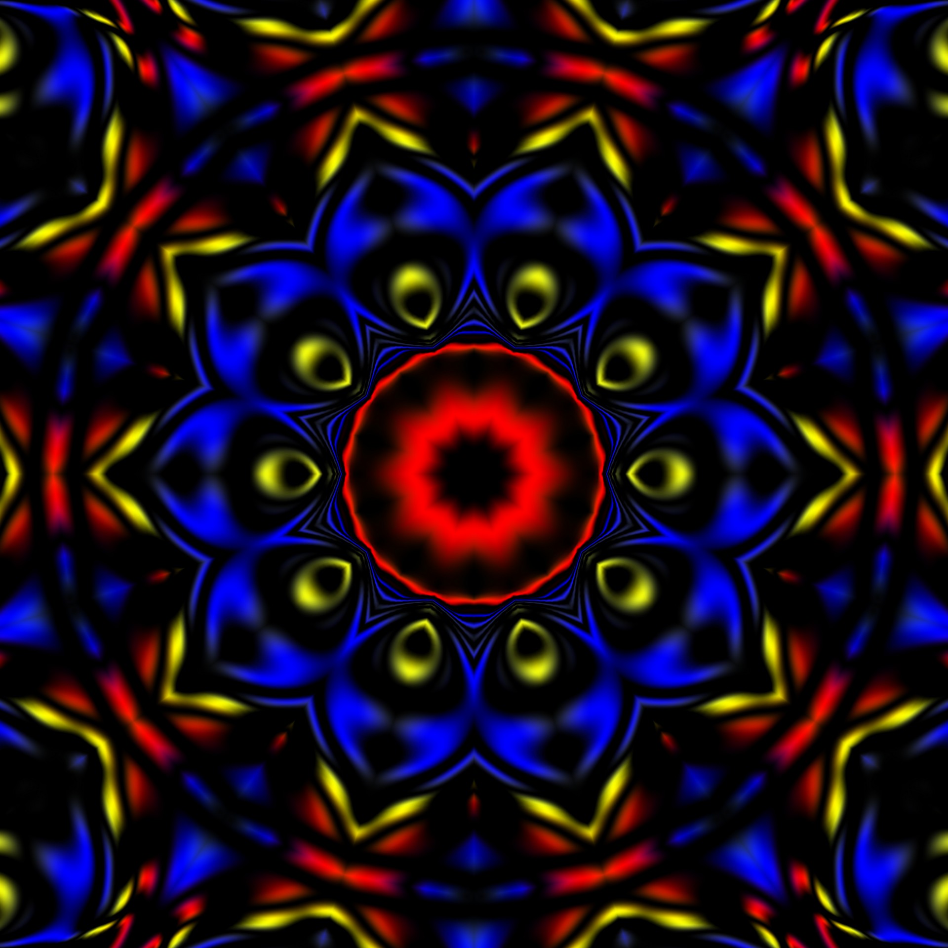 kaleidoscope primary colors red free photo