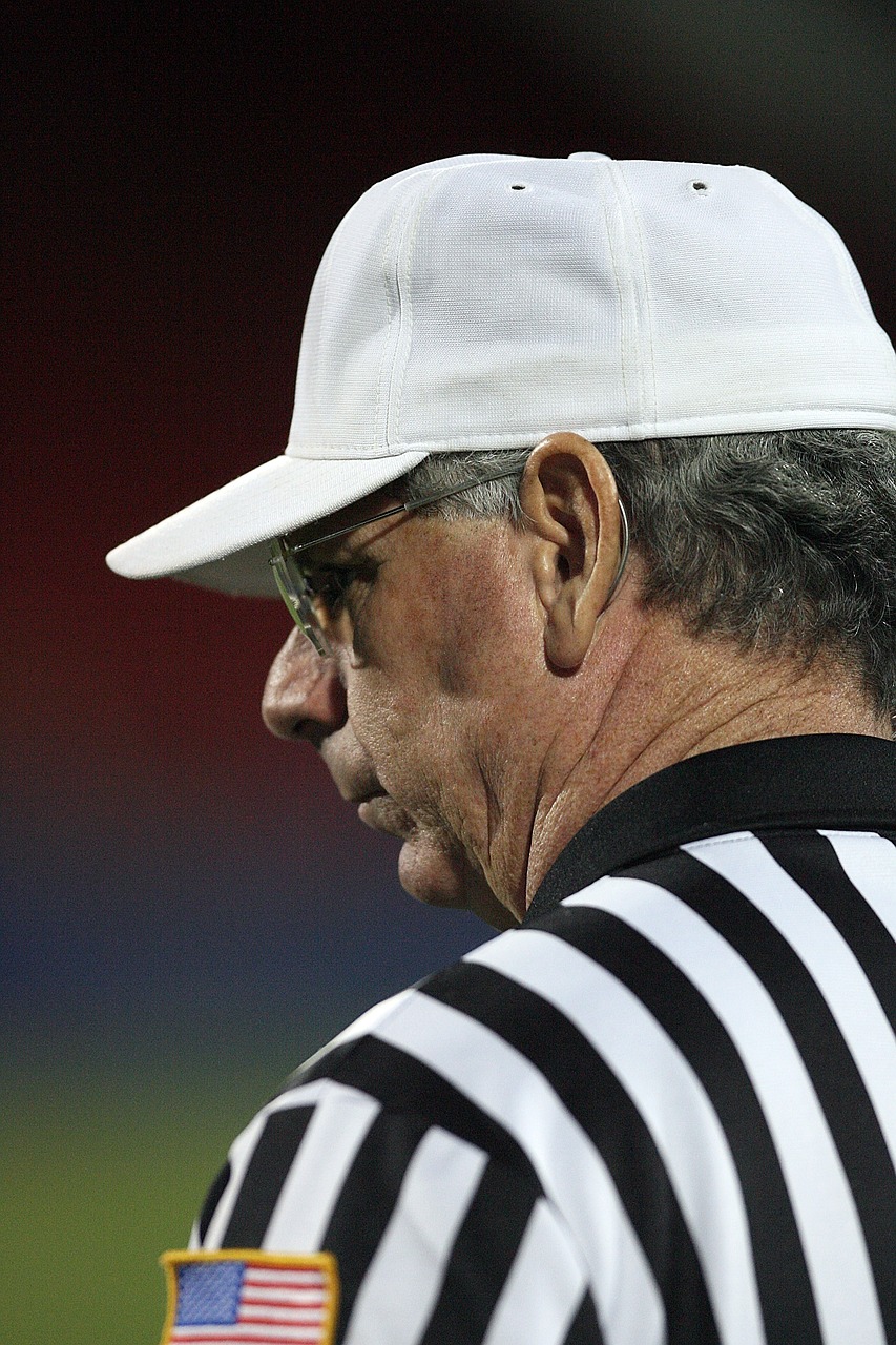 referee american football stripes free photo