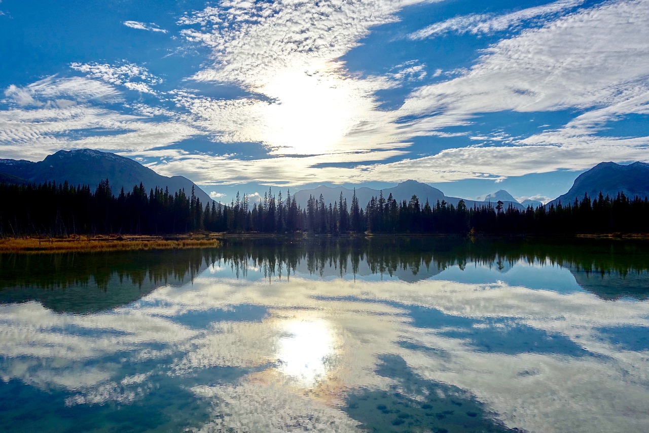 reflection water lake free photo