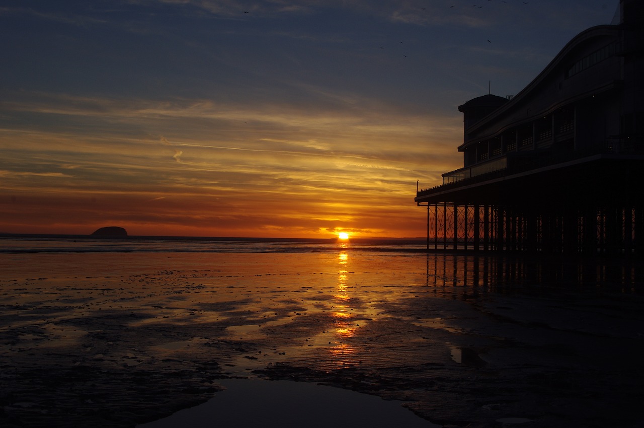 reflection sunset water free photo