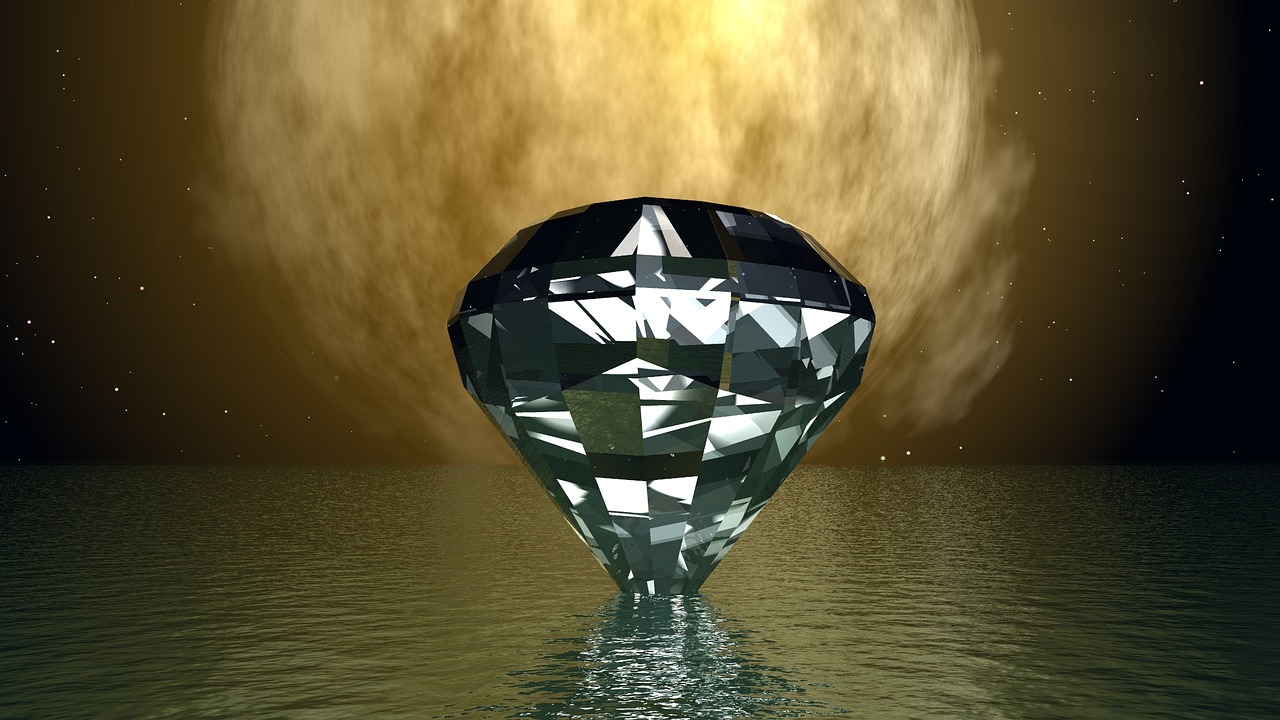 reflection diamond gem free photo