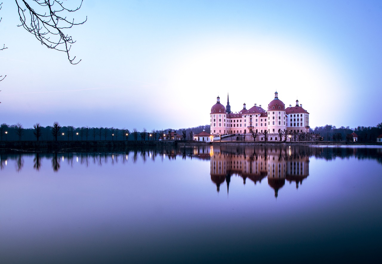 reflection river architecture free photo