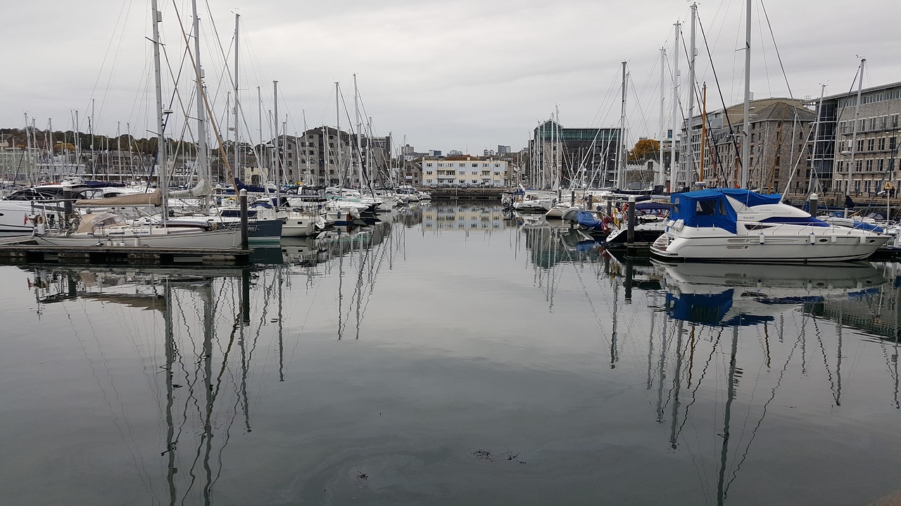 reflection  boats  yachts free photo