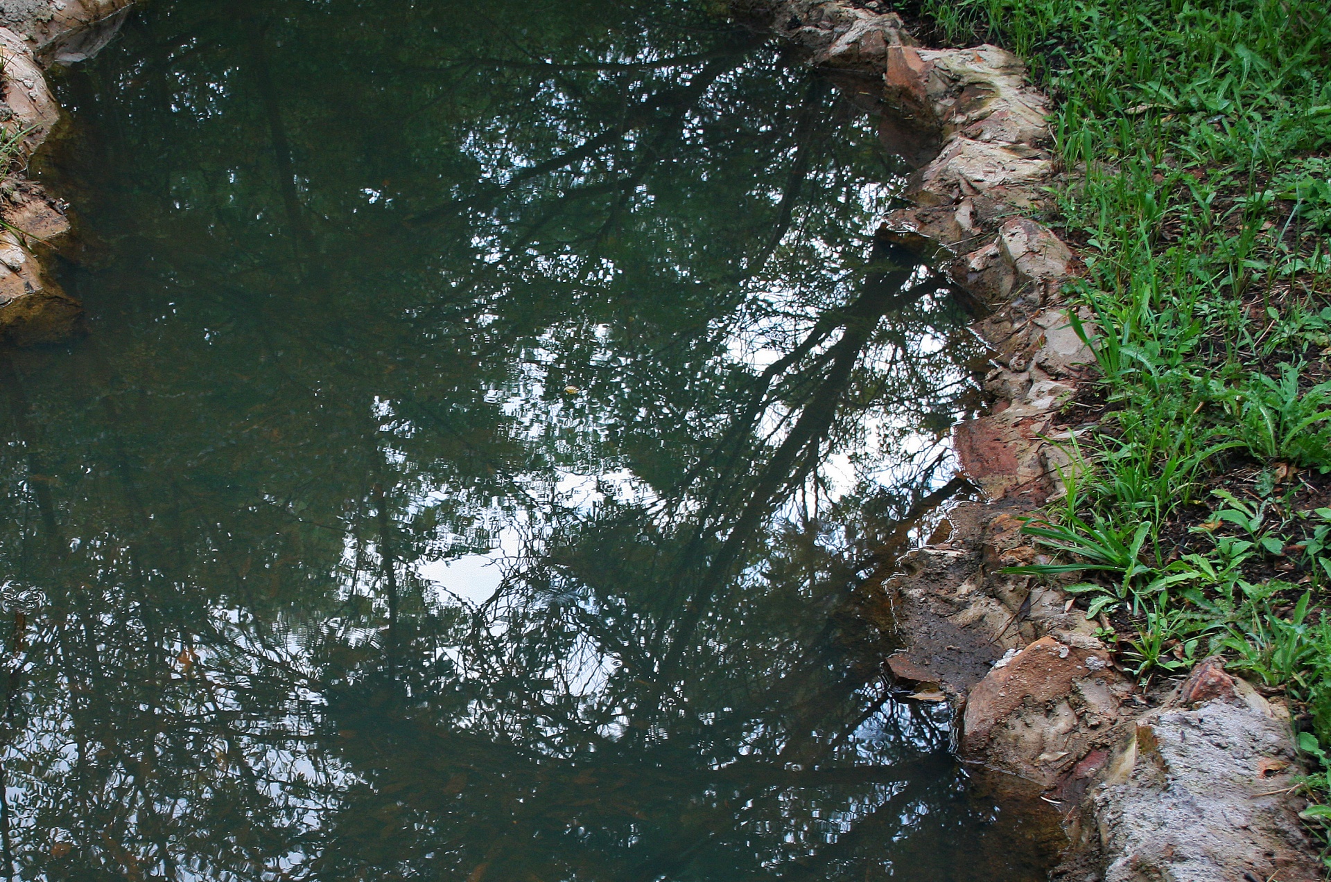 water trench reflection free photo