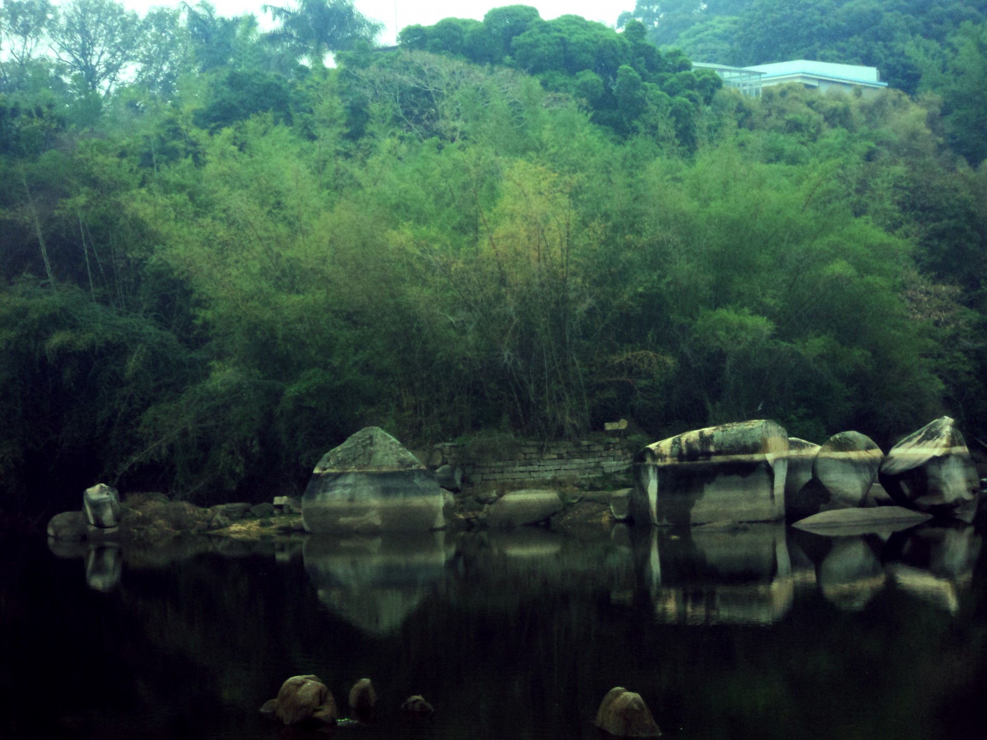 nature stone reflections free photo