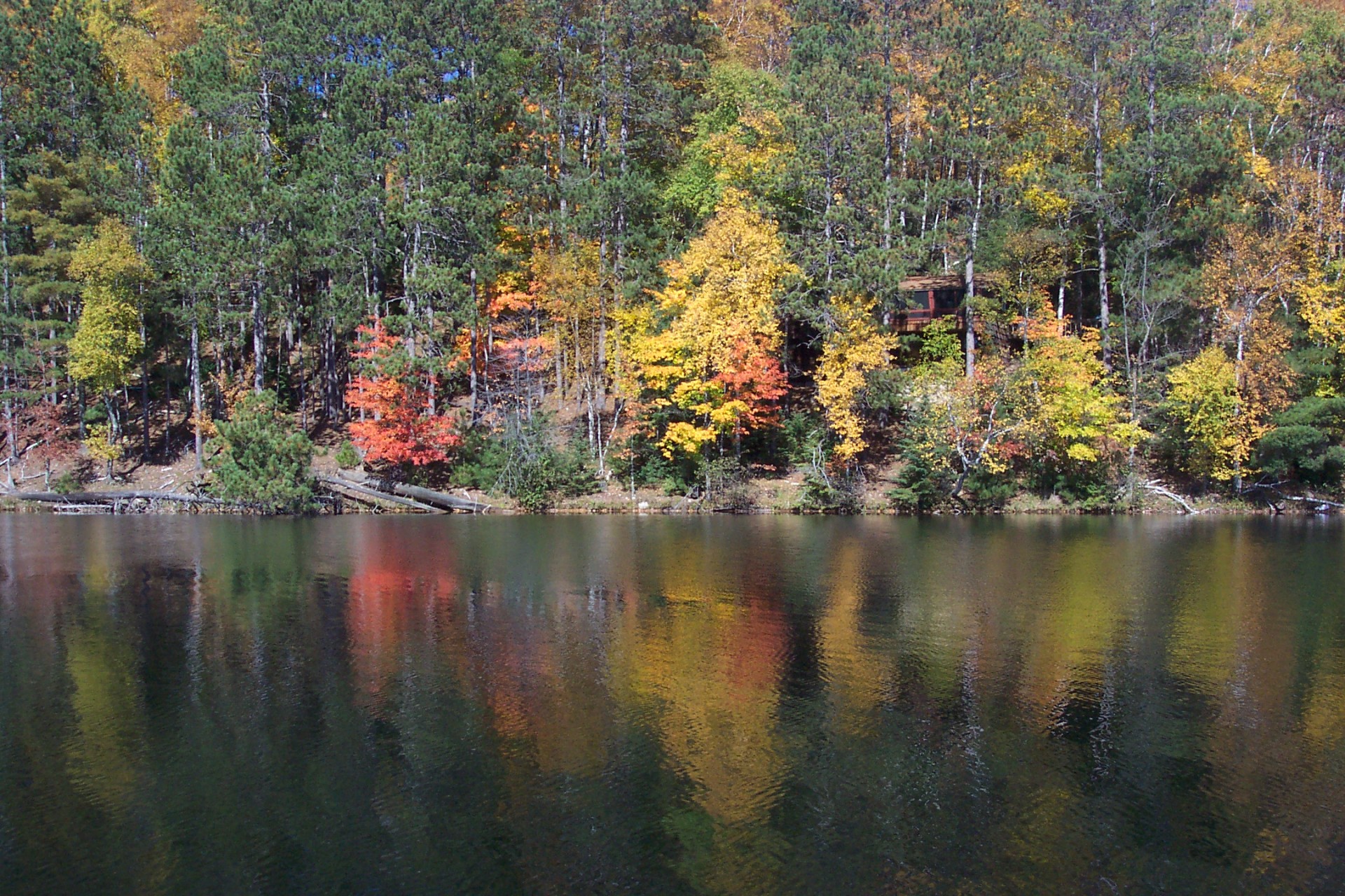 reflections two sisters lake wi free photo