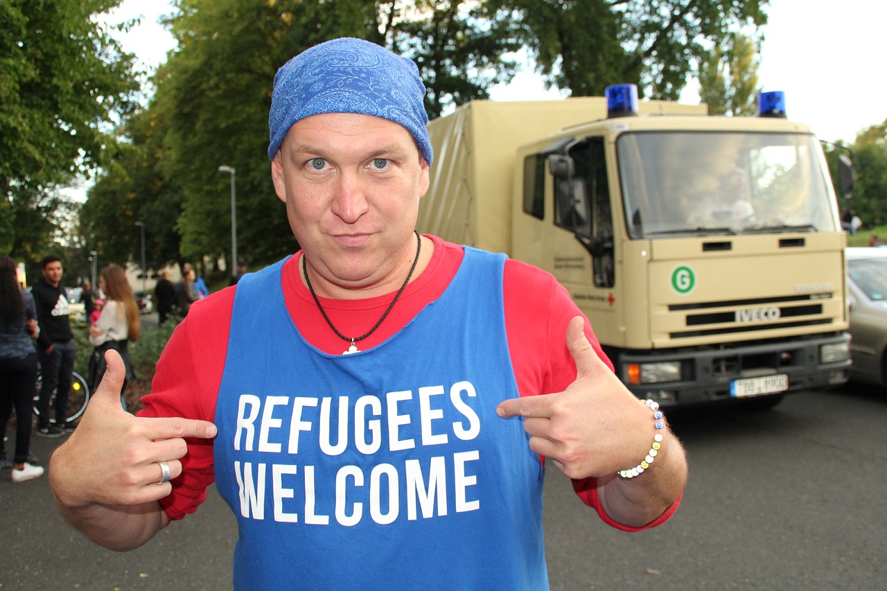 refugees welcome wertheim free photo