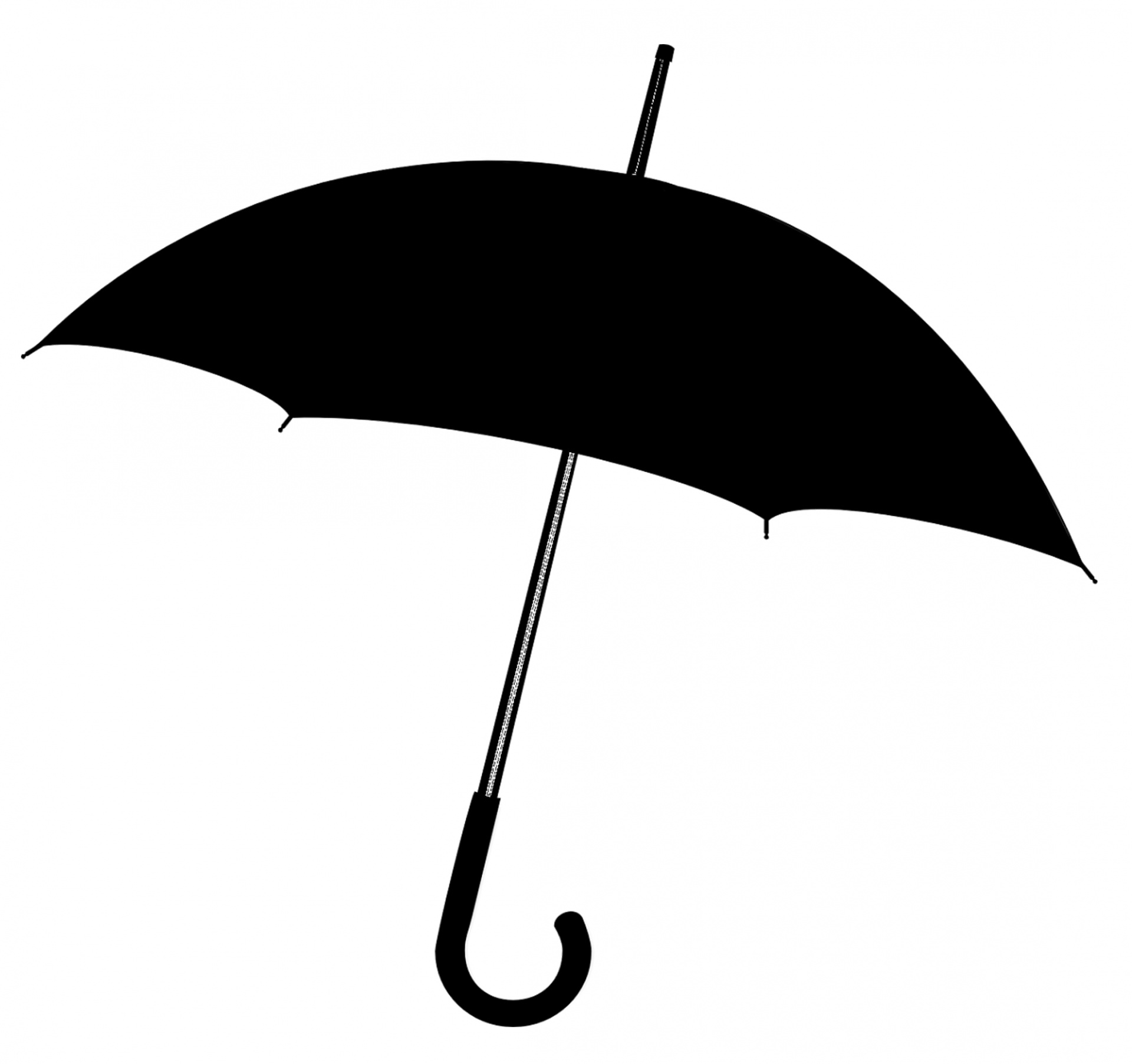 silhouette umbrella weather free photo