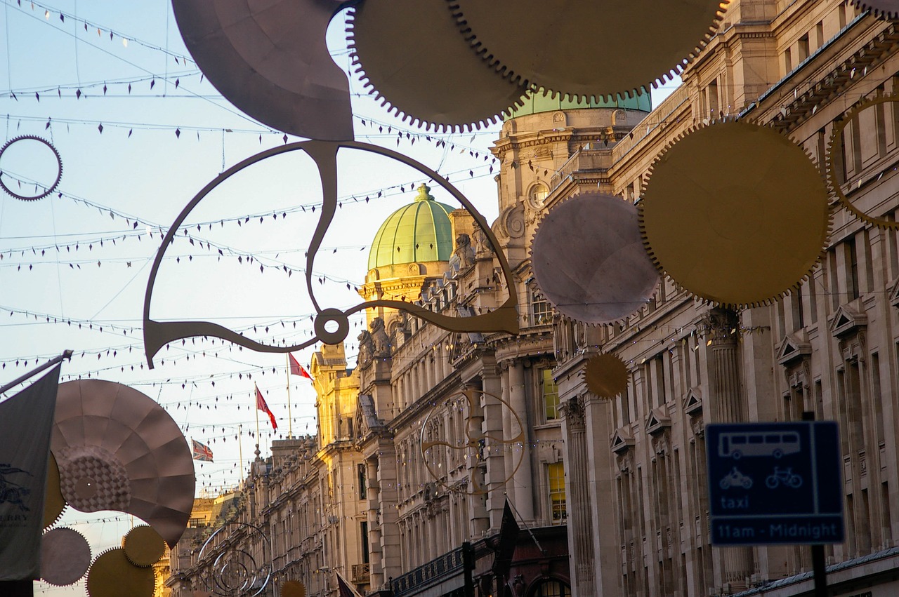 regent street christmas lights london free photo