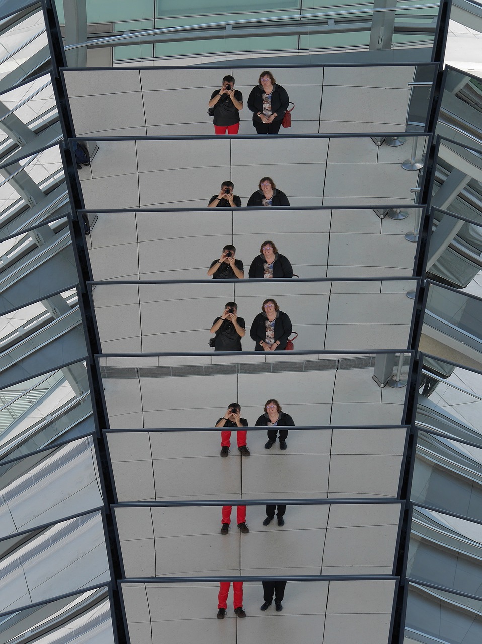 reichstag  dome  mirror free photo