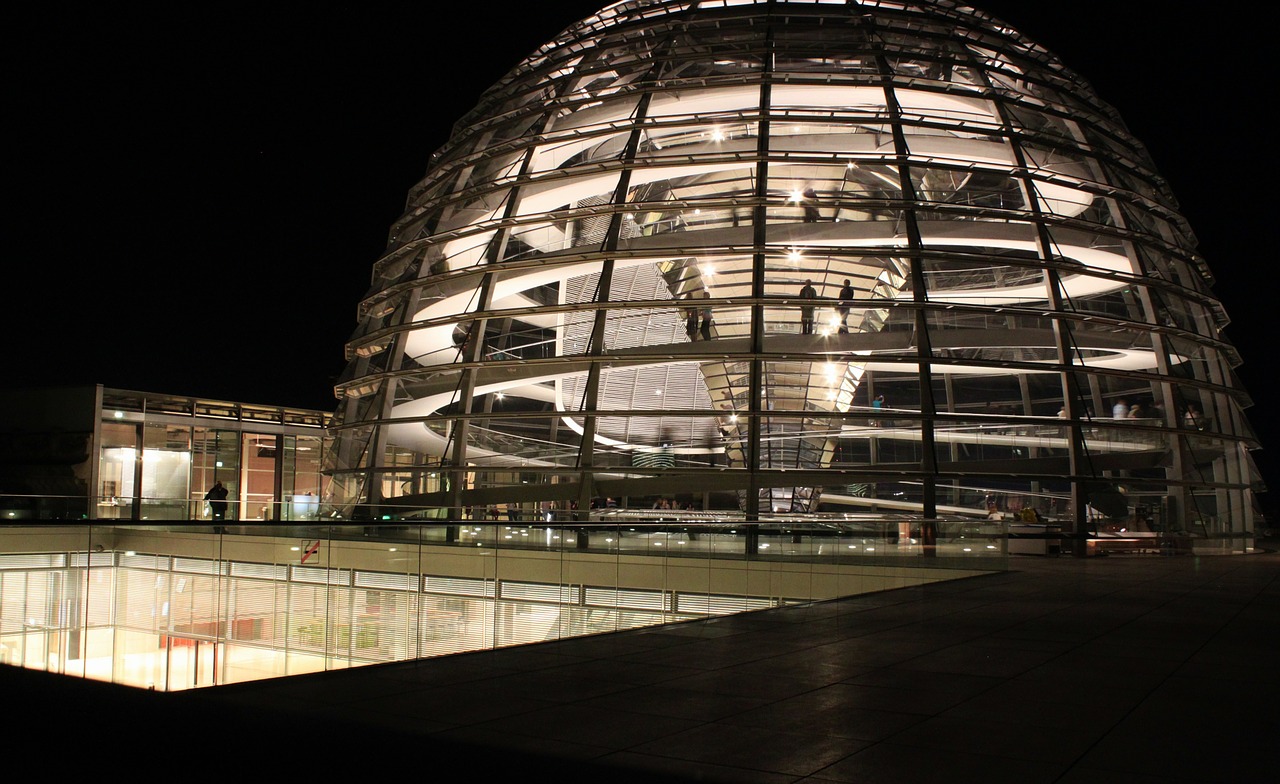 reichstag glass dome government free photo