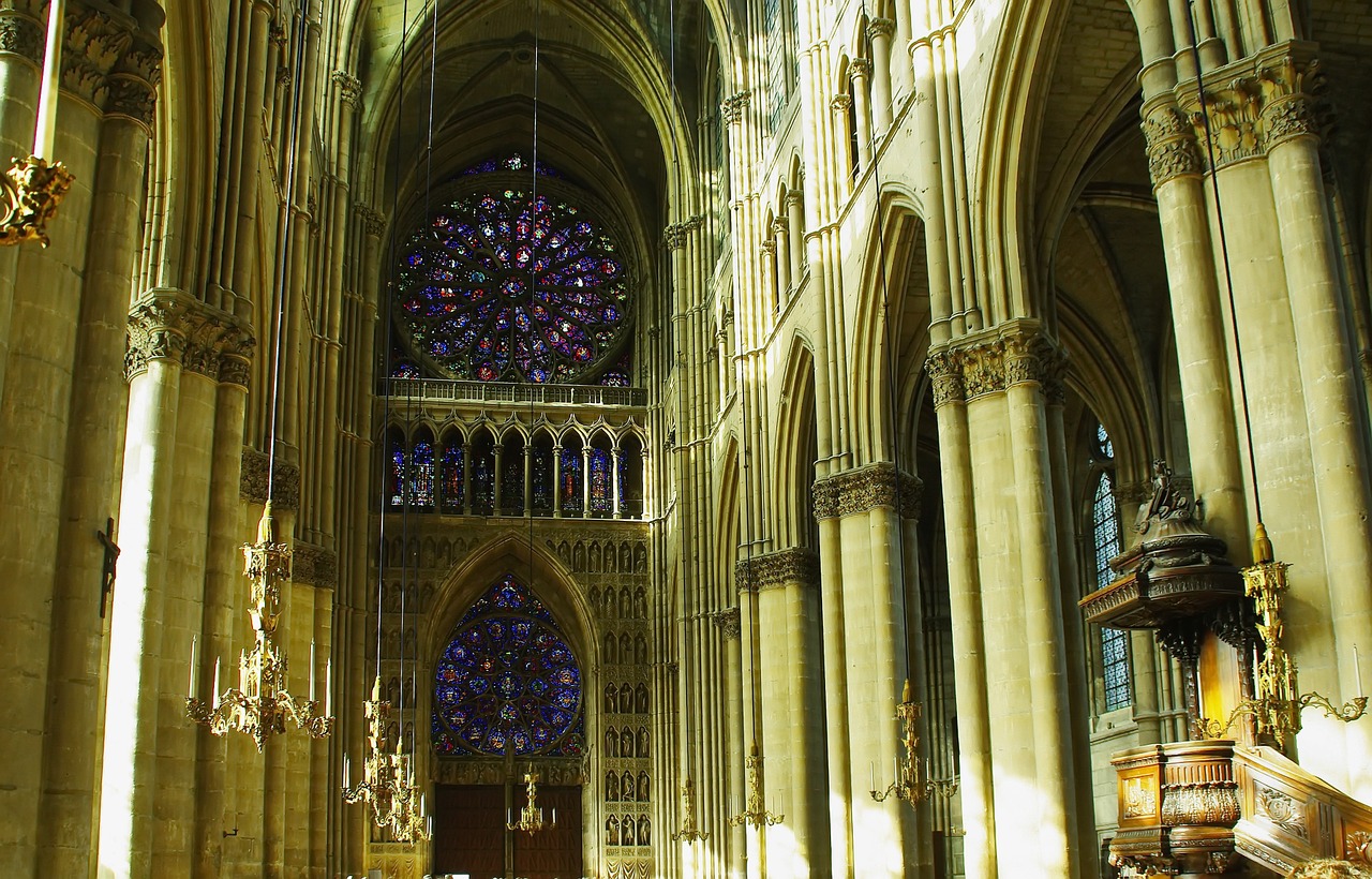 reims cathedral nave free photo