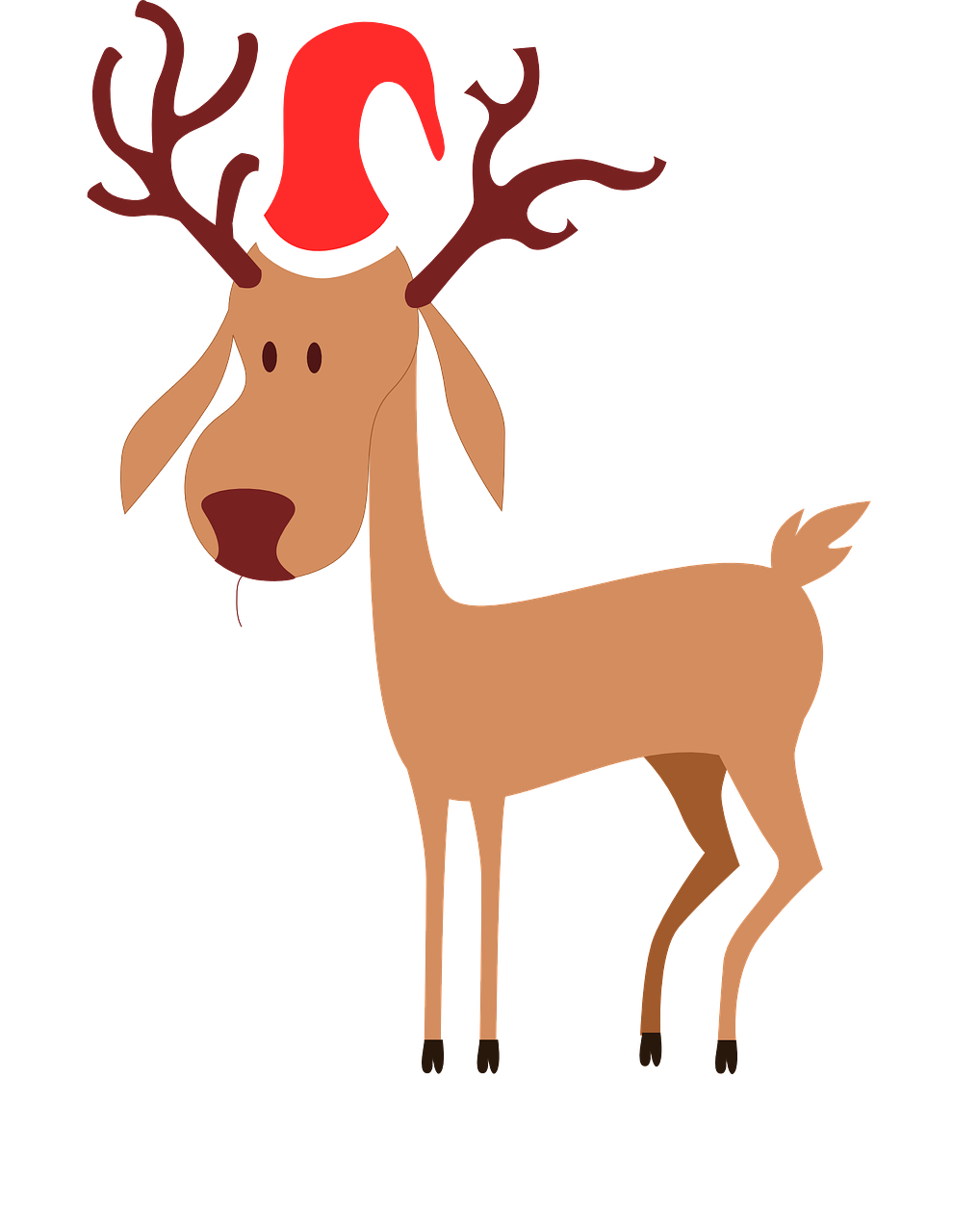 reindeer thin christmas hat free photo