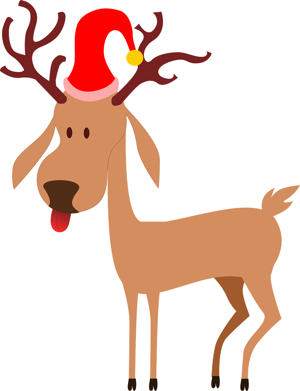 reindeer santa clause christmas free photo