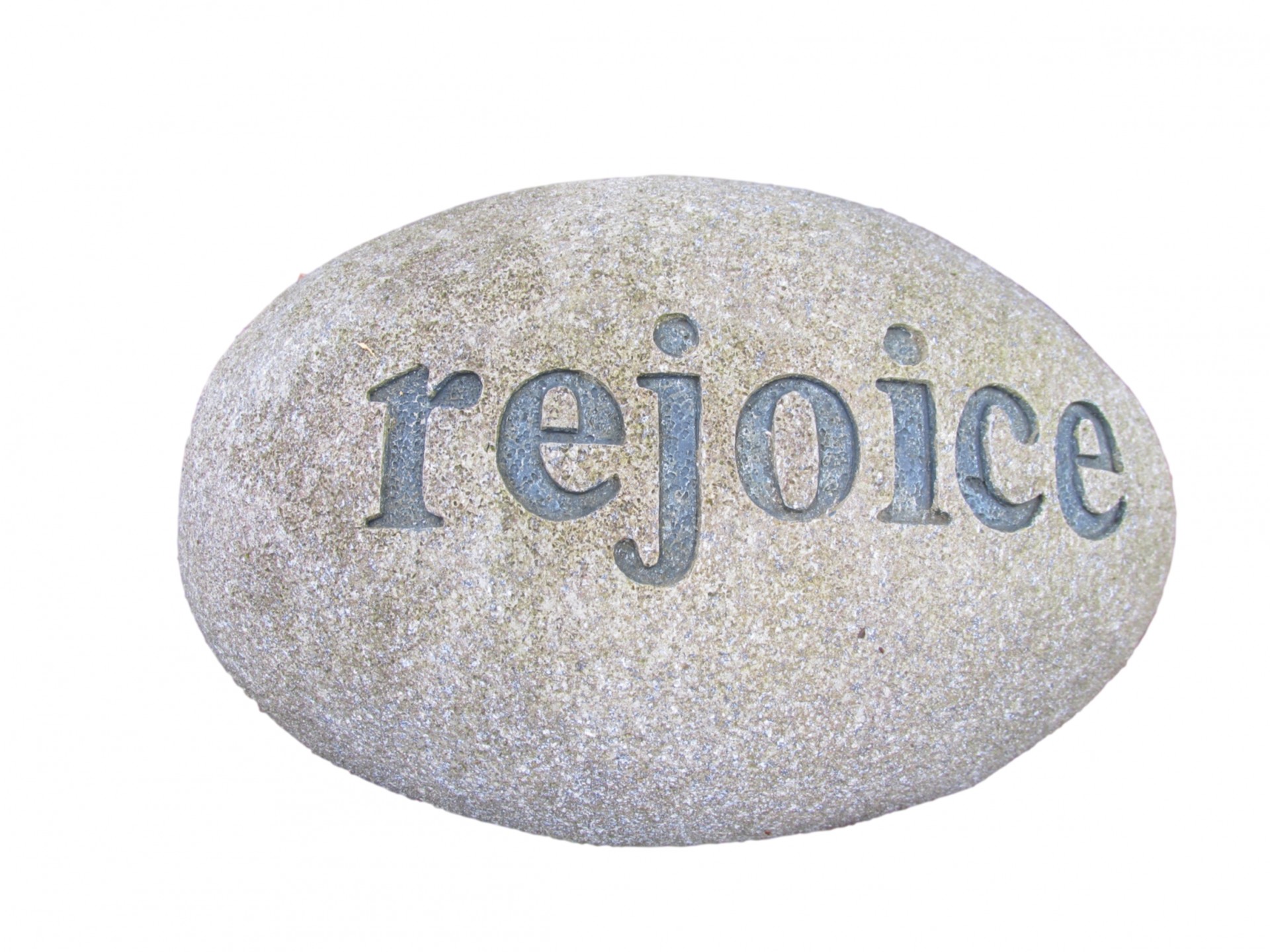 rejoice oval stone free photo