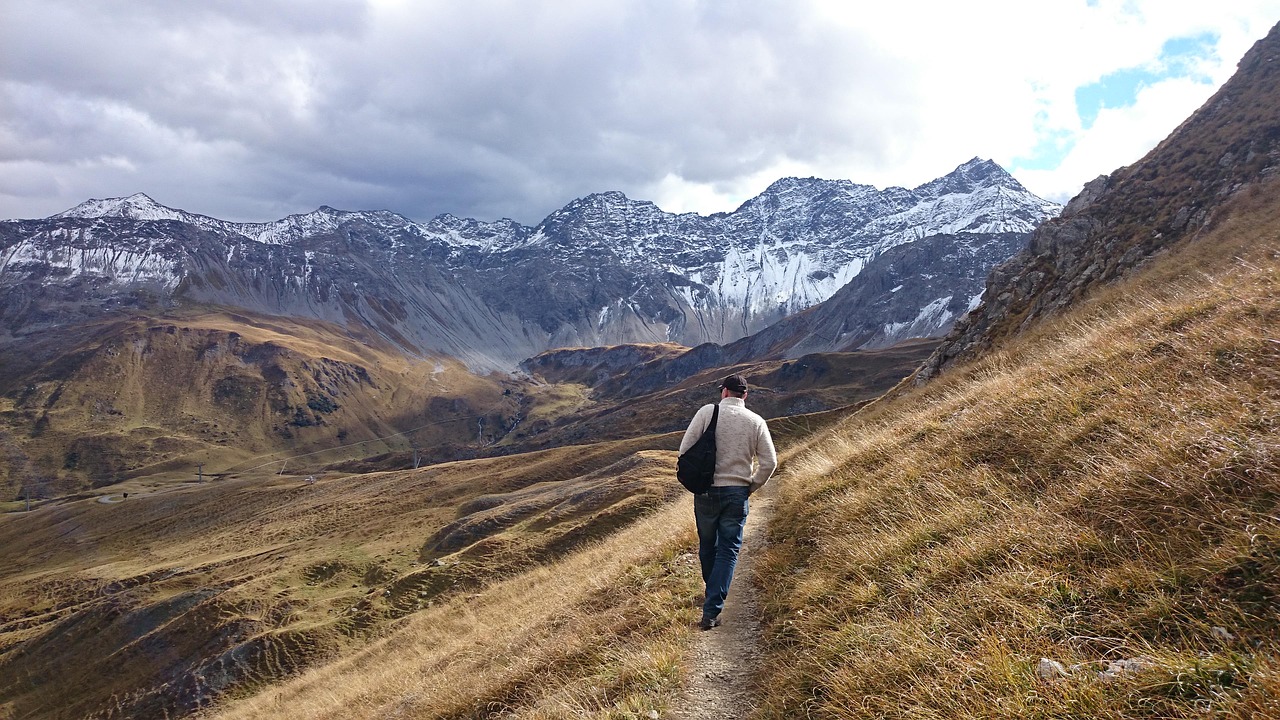 relax way mountain landscape free photo