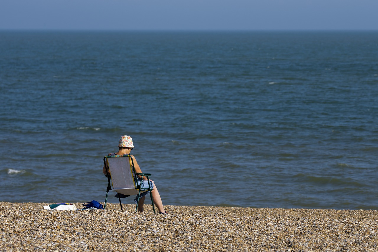 relaxing seaside beach free photo