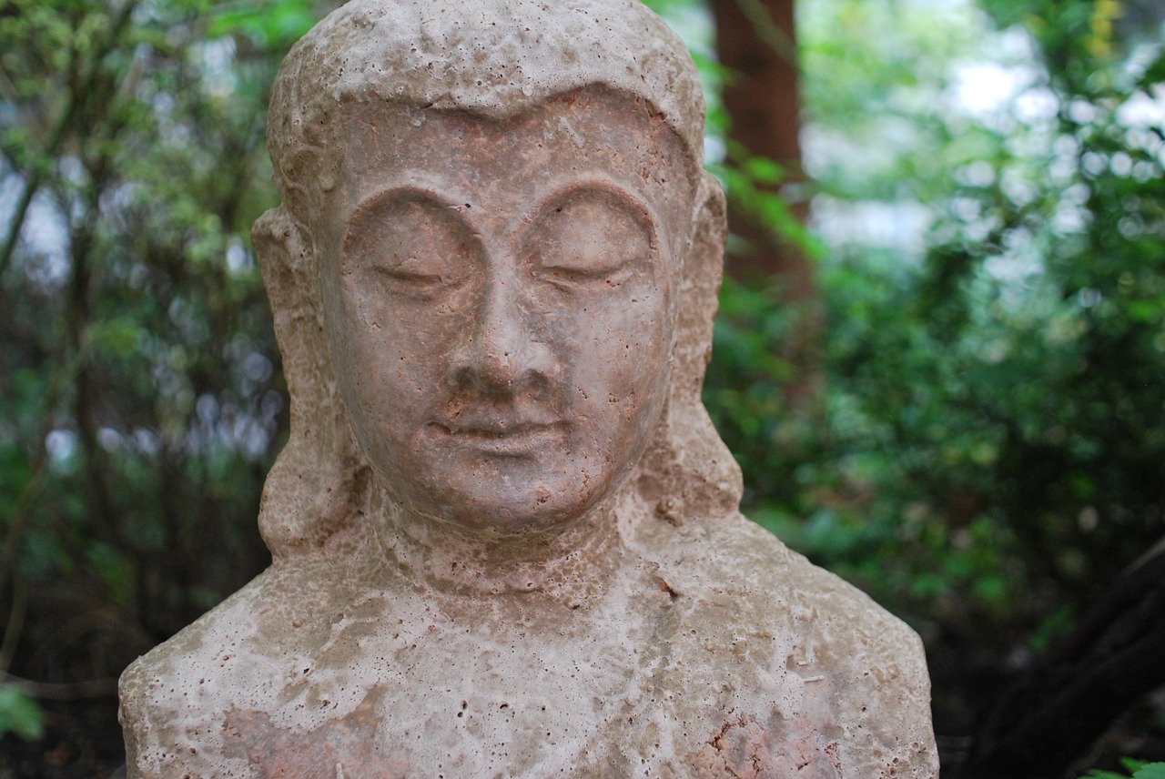 religion buddha figure garden free photo