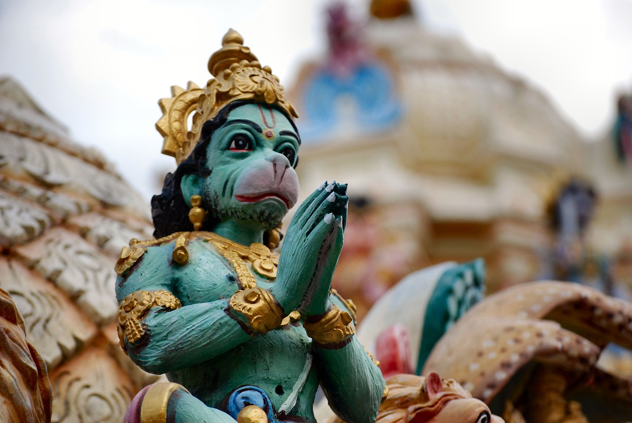 religion  hinduism  monkey god free photo