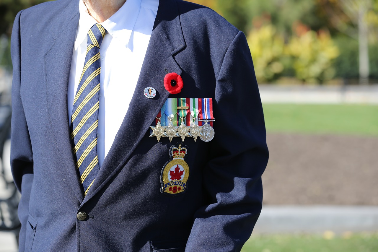 remembrance day in canada  military personnel  poppy day free photo
