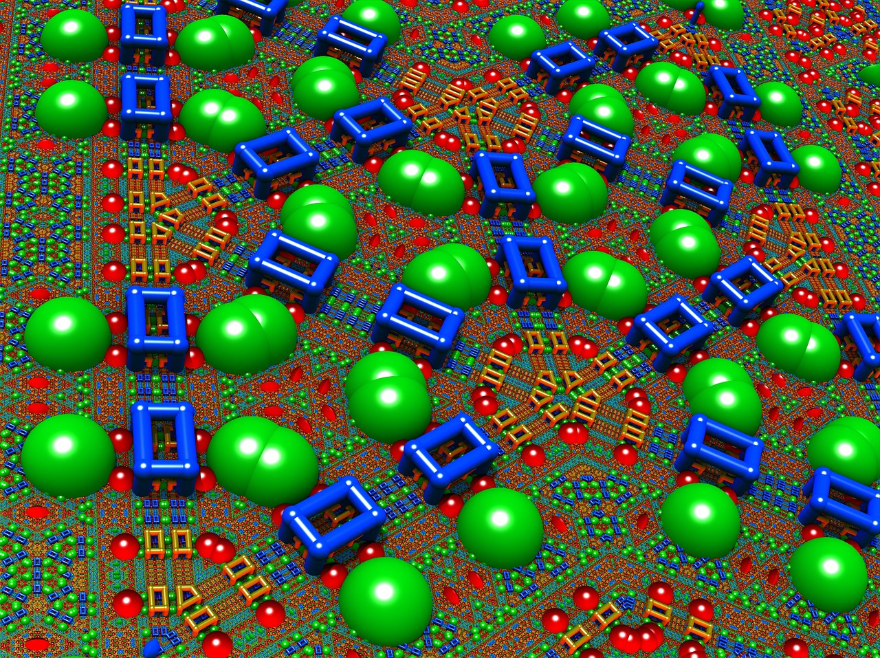 render 3d circuit board free photo