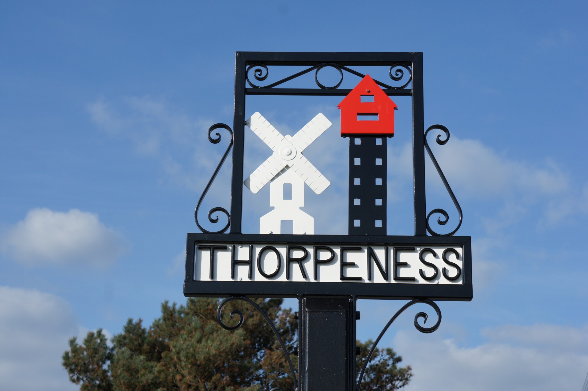 thorpeness suffolk village sign free photo