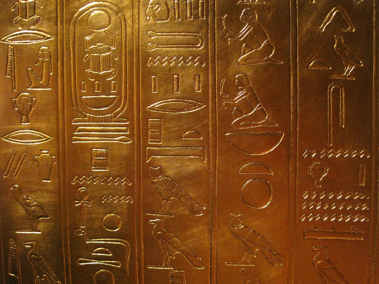 replica of tutankhamun's treasure display riches free photo