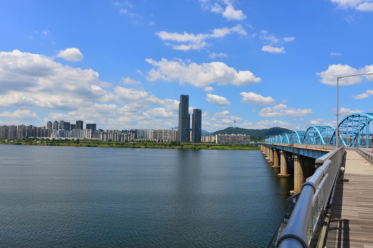 republic of korea  han river  landscape free photo